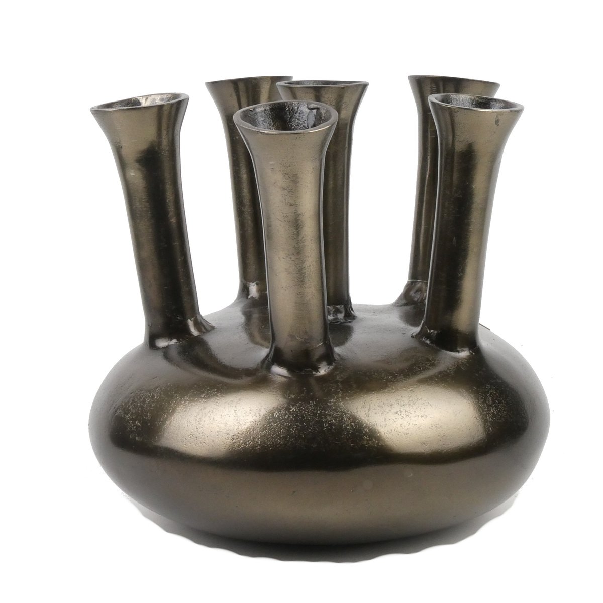 Alu Vase Antique Nickel O  33cm