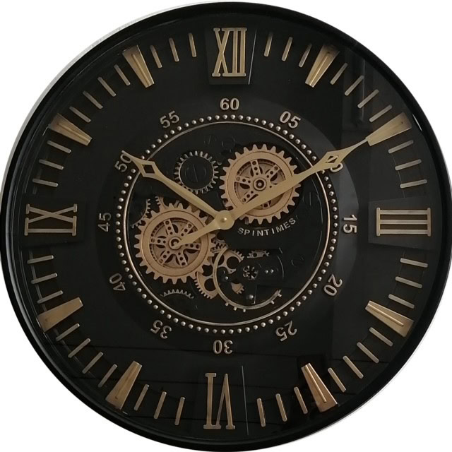 Klokken - Clock Gear Ø46cm Black