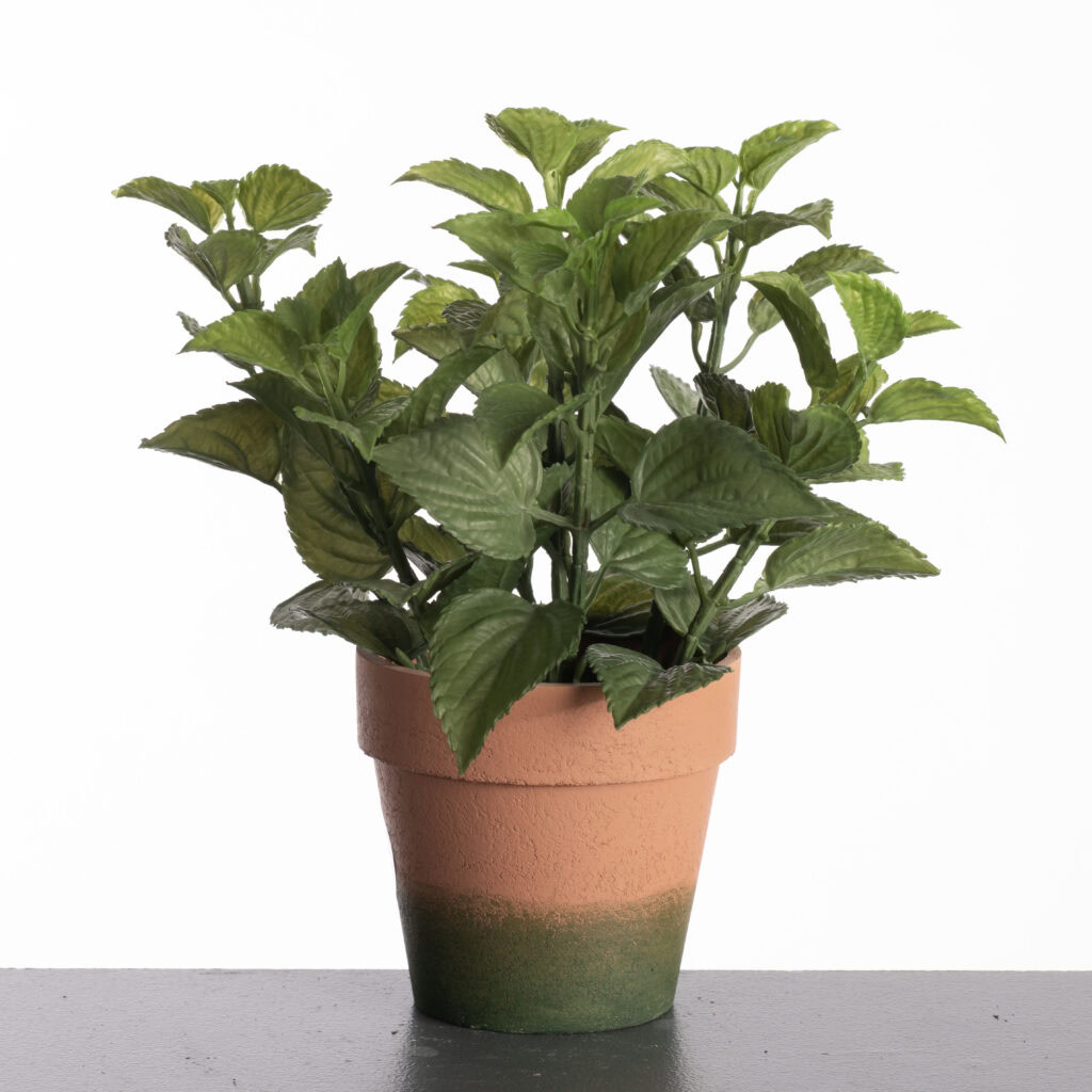 Kunstplanten - Mint in pot H27cm Green