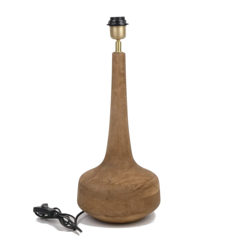 Lamp Mango Wood Natural 01B Ø23x44cm