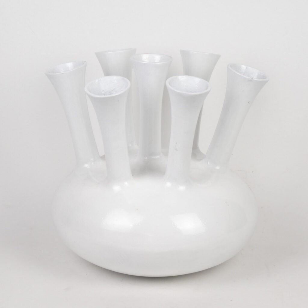 Alu Vase White O 39cm