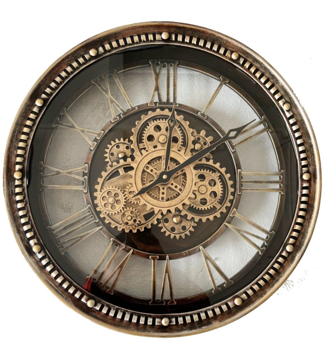 Clock Gear Ø46cm Ant.Gold