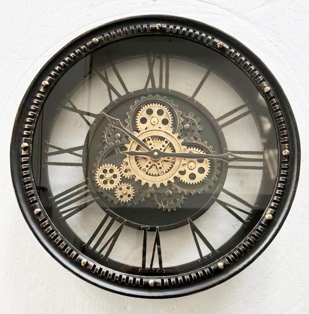 Klokken - Clock Gear Ø46cm Black